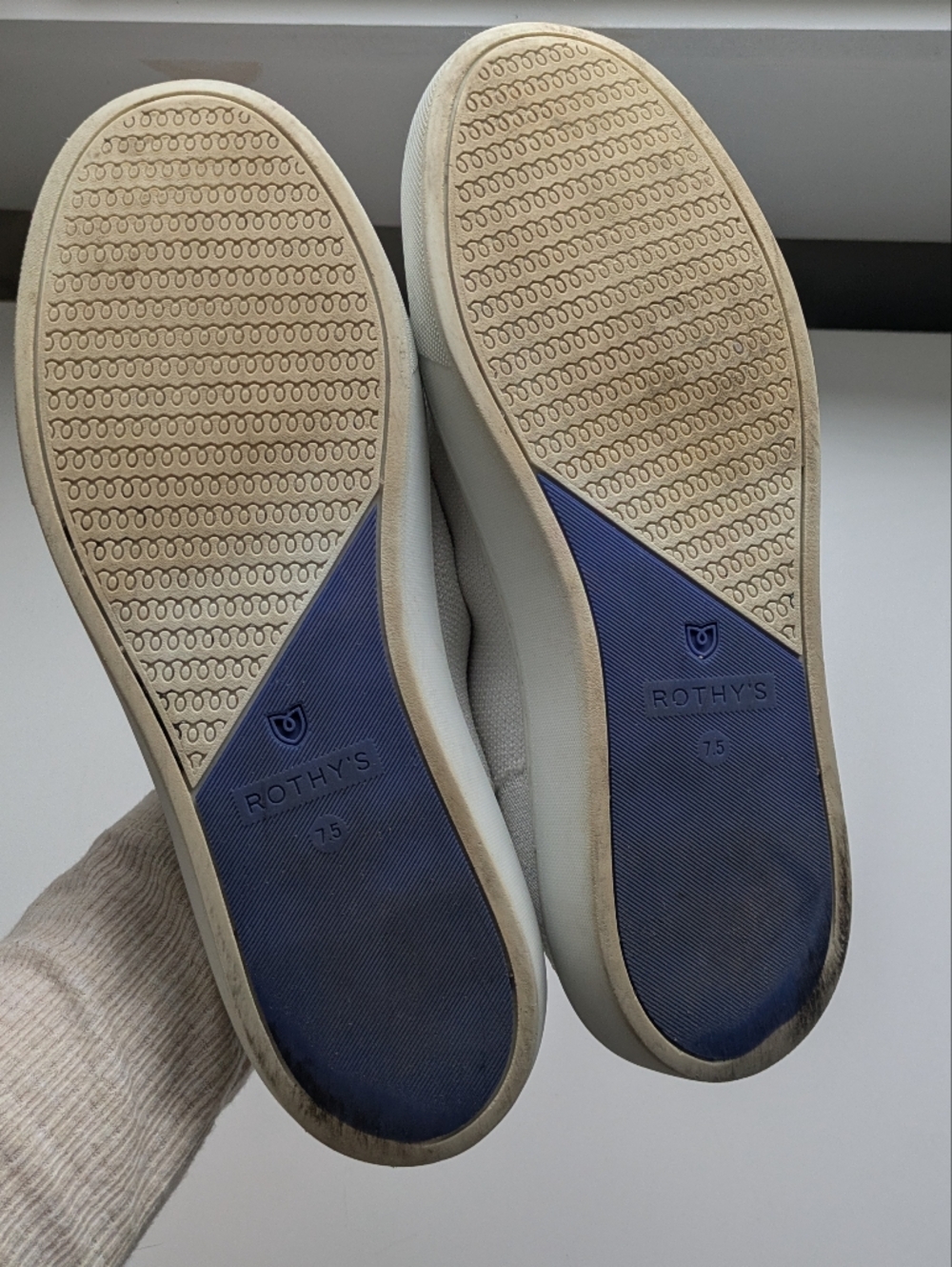 Rothy's The Original Slip On Sneaker Bright White  7.5 - Picture 5 of 11